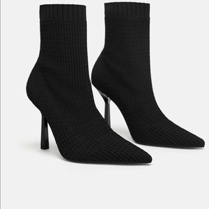 Zara Elastic Heel Booties